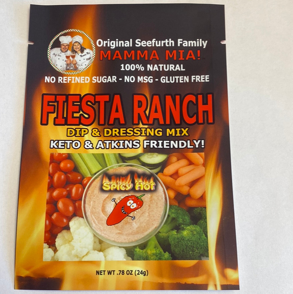 Mamma Mia! Hot Fiesta Ranch Dip & Dressing Mix – Small-Batch Crafted – –  Mamma Mia! 100% Natural Food Products