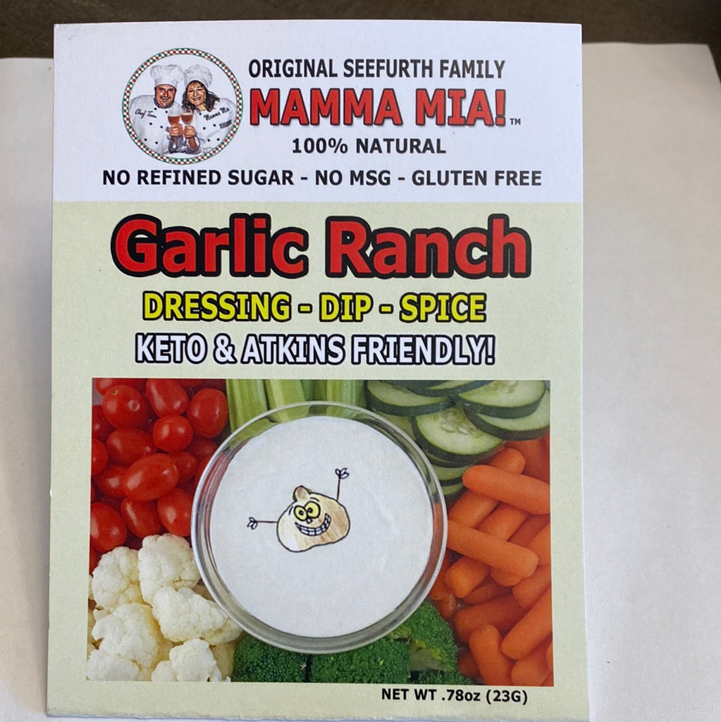 Mamma Mia! Garlic Ranch Dip • Dressing • Seasoning – Small-Batch Craft –  Mamma Mia! 100% Natural Food Products